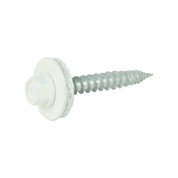 A2/Bimetallschrauben, kopflackiert RAL 9010 6,0 x 40 E19, a´100 Stück, spanlose Verarbeitung