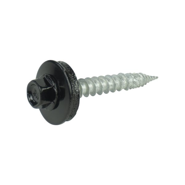 A2/Bimetallschrauben, kopflackiert RAL 9005 6,0 x 40 E19, a´100 Stück, spanlose Verarbeitung