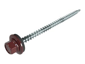 SW8-Schrauben, 4,8 x 80 mm RAL 3005-weinrot, á 100 Stück