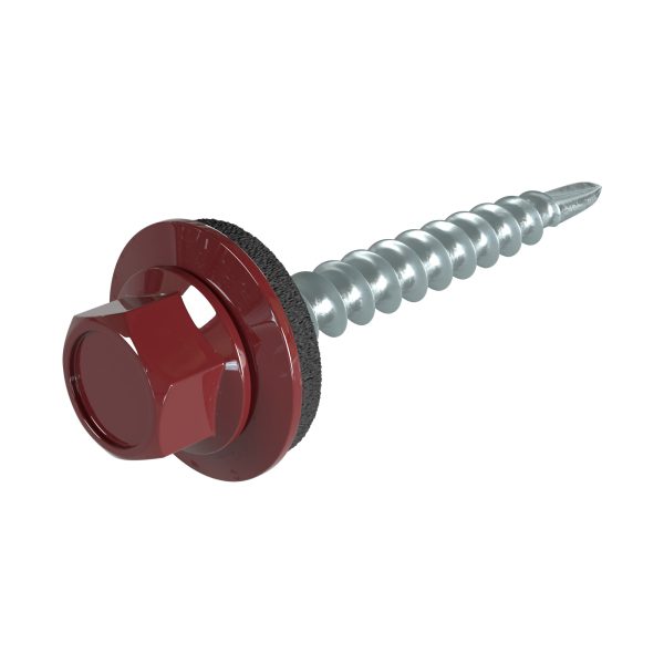 SKH-Schrauben, 4,8 x 35 mm RAL 3009-oxidrot, á 100 Stück