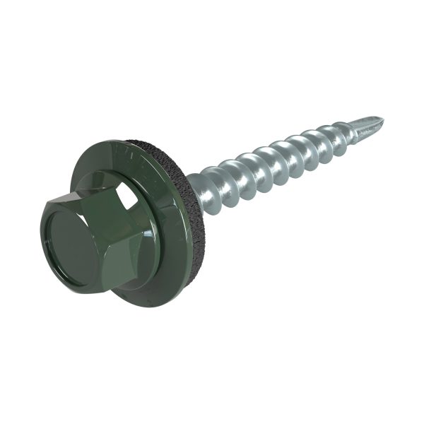 SKH-Schrauben, 4,8 x 35 mm RAL 6020-chromoxidgrün, á 100 Stück