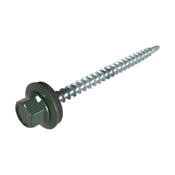 SW8-Schrauben, 4,8 x 60 mm RAL 6020-chromoxidgrün, á 100 Stück