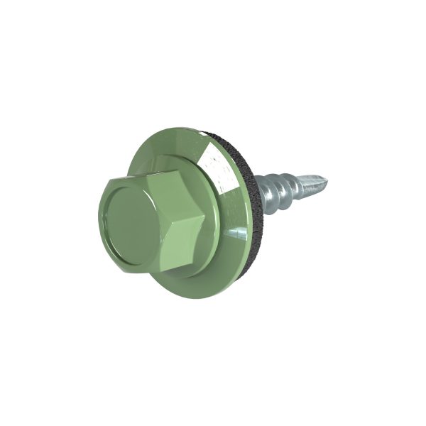 SKM-Schrauben, 4,8 x 19 mm RAL 6011-resedagrün, á 100 Stück