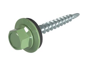 SKH-Schrauben, 4,8 x 35 mm RAL 6011-resedagrün, á 100 Stück