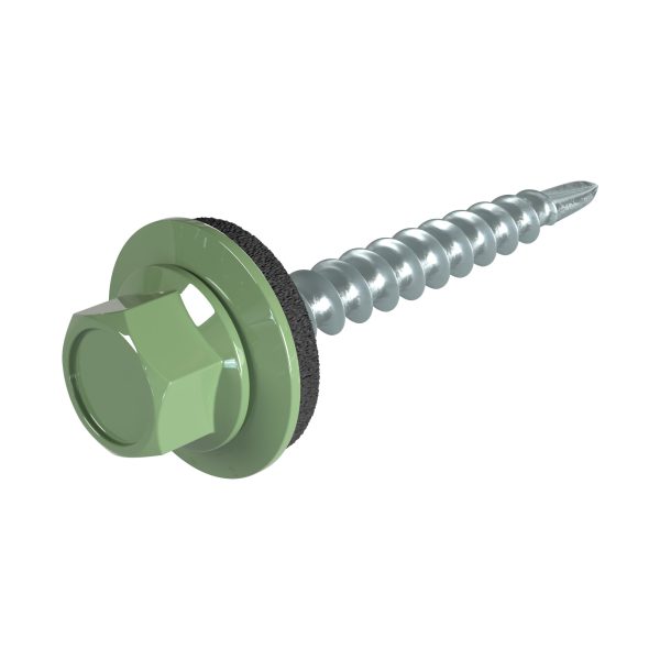 SKH-Schrauben, 4,8 x 35 mm RAL 6011-resedagrün, á 100 Stück