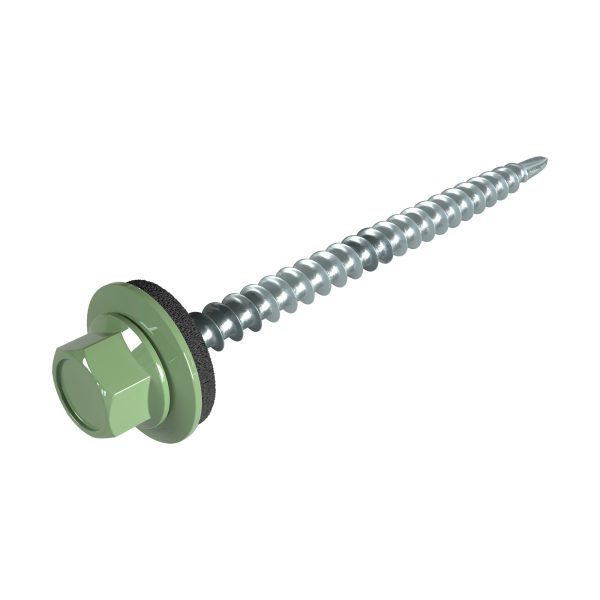 SW8-Schrauben, 4,8 x 60 mm RAL 6011-resedagrün, á 100 Stück