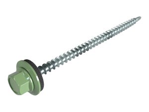 SW8-Schrauben, 4,8 x 80 mm RAL 6011-resedagrün, á 100 Stück