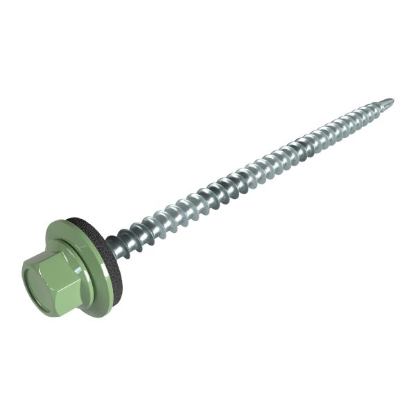 SW8-Schrauben, 4,8 x 80 mm RAL 6011-resedagrün, á 100 Stück