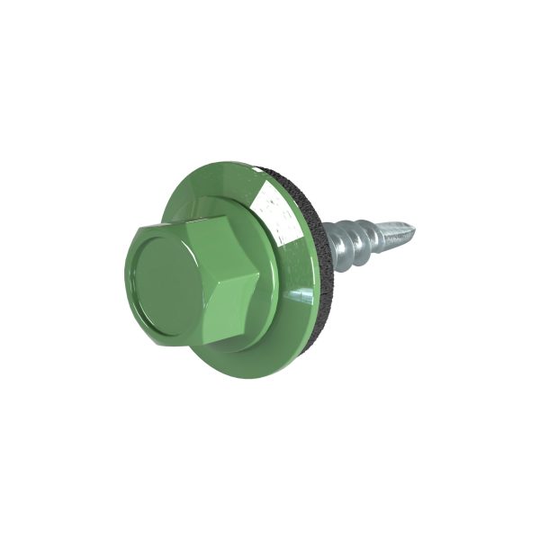 SKM-Schrauben, 4,8 x 19 mm RAL 6002-laubgrün, á 100 Stück