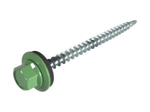 SW8-Schrauben, 4,8 x 60 mm RAL 6002-laubgrün, á 100 Stück