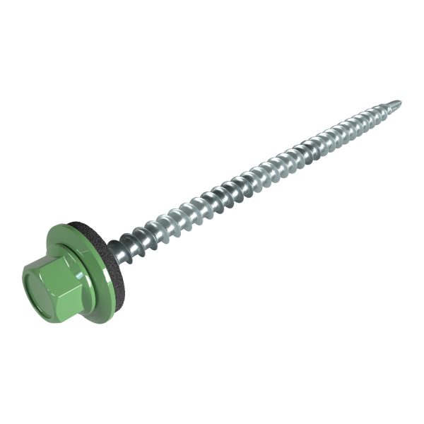 SW8-Schrauben, 4,8 x 80 mm RAL 6002-laubgrün, á 100 Stück