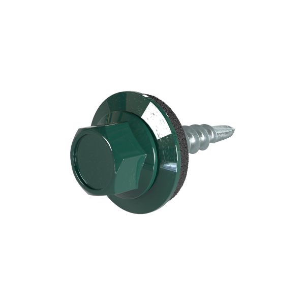 SKM-Schrauben, 4,8 x 19 mm RAL 6005-moosgrün, á 100 Stück