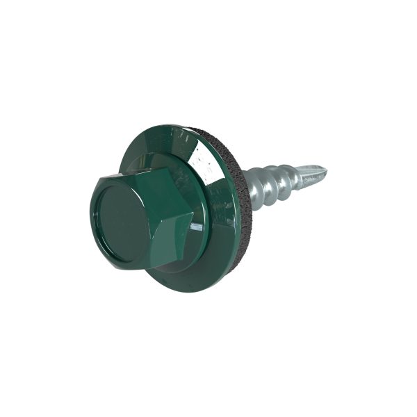 SKÜ-Schrauben, 4,8 x 20 mm RAL 6005-moosgrün, á 100 Stück
