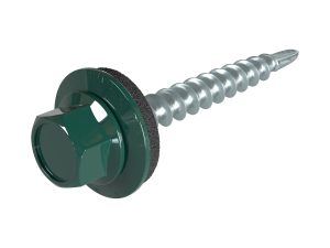 SKH-Schrauben, 4,8 x 35 mm RAL 6005-moosgrün, á 100 Stück