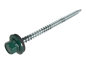 SW8-Schrauben, 4,8 x 80 mm RAL 6005-moosgrün, á 100 Stück