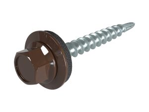 SKH-Schrauben, 4,8 x 35 mm RAL 8014 sepiabraun, á 100 Stück