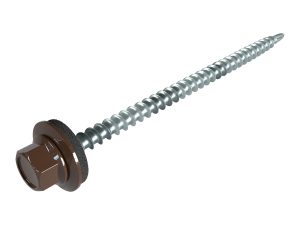 SW8-Schrauben, 4,8 x 80 mm RAL 8014 sepiabraun, a´100 Stück