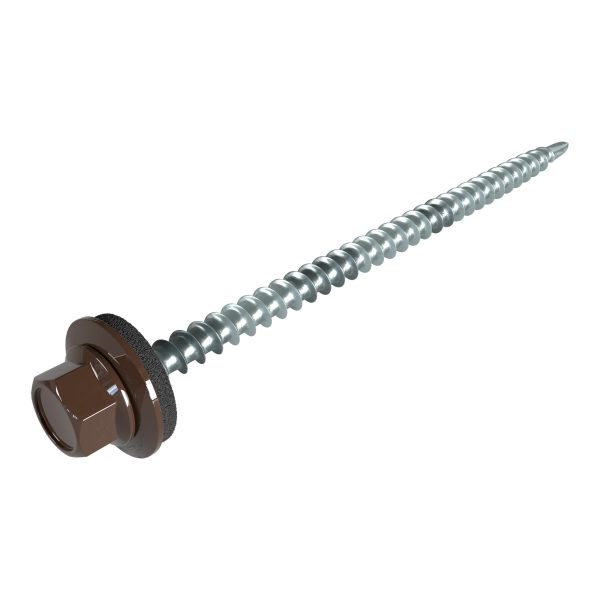 SW8-Schrauben, 4,8 x 80 mm RAL 8014 sepiabraun, a´100 Stück