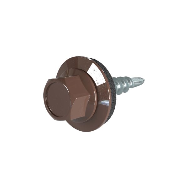 SKM-Schrauben, 4,8 x 19 mm RAL 8011-nussbraun, a´100 Stück