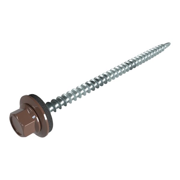 SW8-Schrauben, 4,8 x 80 mm RAL 8011-nussbraun, a´100 Stück