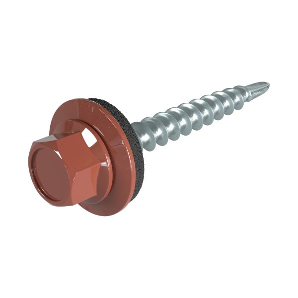 SKH-Schrauben, 4,8 x 35 mm RAL 8012-rotbraun, á 100 Stück