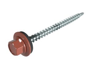 SW8-Schrauben, 4,8 x 60 mm RAL 8012-rotbraun, á 100 Stück