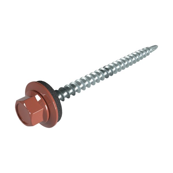 SW8-Schrauben, 4,8 x 60 mm RAL 8012-rotbraun, á 100 Stück