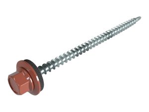 SW8-Schrauben, 4,8 x 80 mm RAL 8012-rotbraun, á 100 Stück
