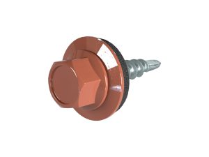 SKM-Schrauben, 4,8 x 19 mm RAL 8004-kupferbraun, a´100 Stück