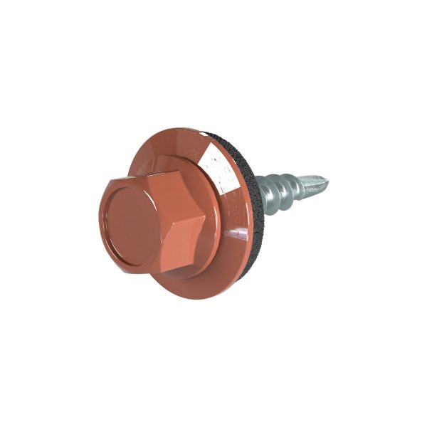 SKM-Schrauben, 4,8 x 19 mm RAL 8004-kupferbraun, a´100 Stück