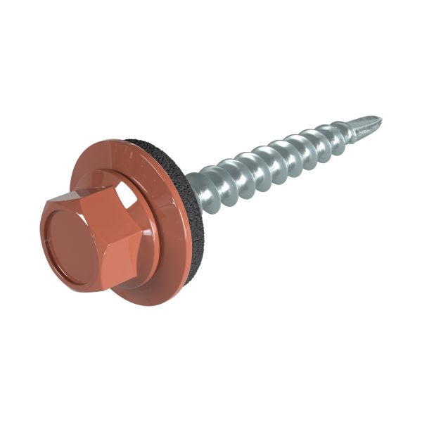 SKH-Schrauben, 4,8 x 35 mm RAL 8004-kupferbraun, á 100 Stück