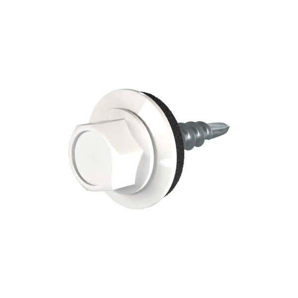 SKM-Schrauben, 4,8 x 19 mm RAL 9010-reinweiß, a´100 Stück