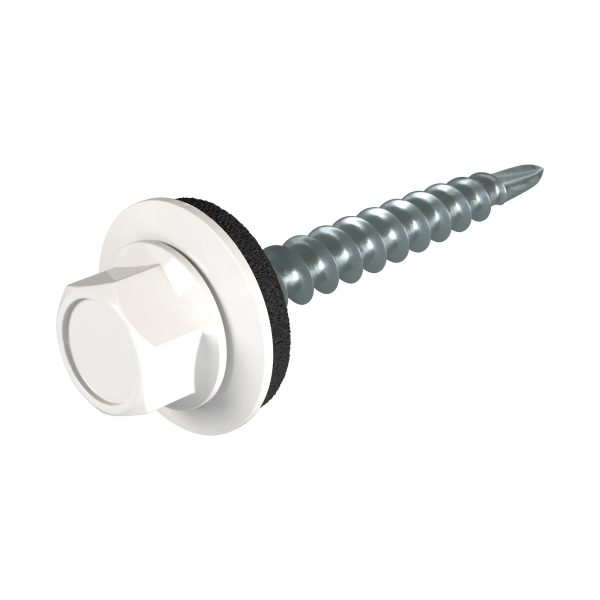 SKH-Schrauben, 4,8 x 35 mm RAL 9010-reinweiß, á 100 Stück