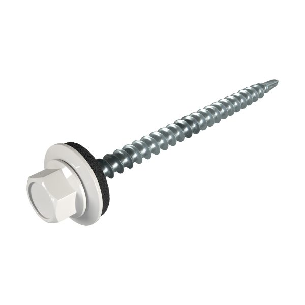 SW8-Schrauben, 4,8 x 60 mm RAL 9002-grauweiß, á 100 Stück