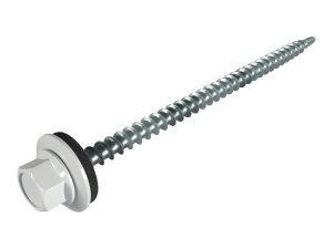 SW8-Schrauben, 4,8 x 80 mm RAL 9002-grauweiß, á 100 Stück