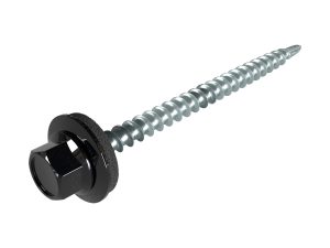 SW8-Schrauben, 4,8 x 60 mm RAL 9005-tiefschwarz, a´100 Stück
