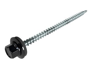 SW8-Schrauben, 4,8 x 80 mm RAL 9005-tiefschwarz, a´100 Stück