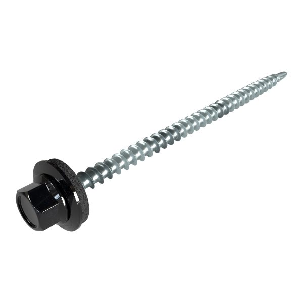 SW8-Schrauben, 4,8 x 80 mm RAL 9005-tiefschwarz, a´100 Stück