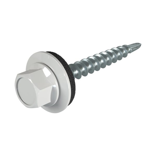 SKH-Schrauben, 4,8 x 35 mm RAL 9006-weißaluminium, á 100 Stück