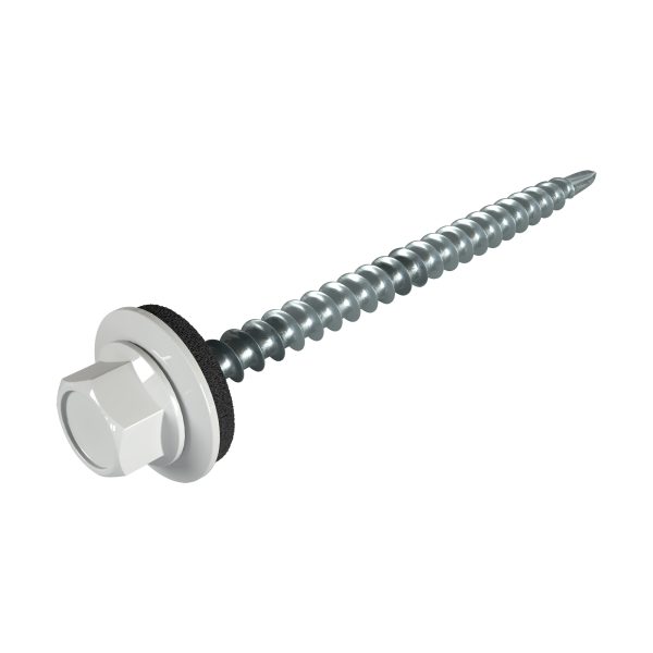 SW8-Schrauben, 4,8 x 60 mm RAL 9006-weißaluminium , á 100 Stück