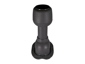 Dunstrohr mit Grundplatte, kompl. für Pfannenbleche, Farbe 33-schwarz