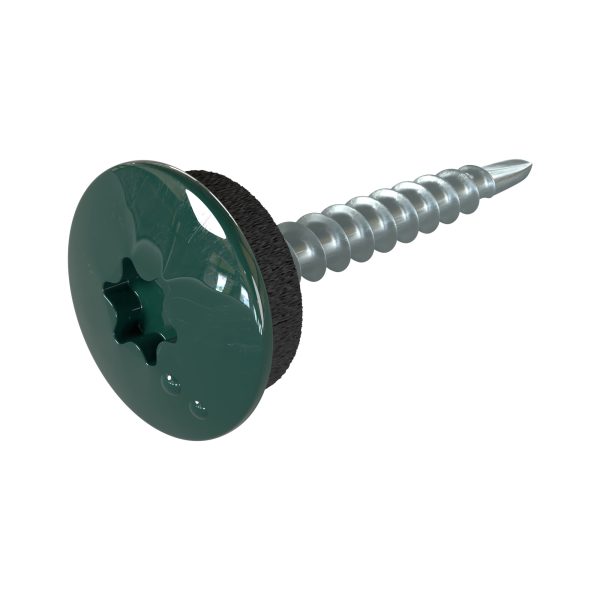 TTAP- Schrauben, 4,8 x 35 mm RAL 6005-moosgrün, a´ 100 Stück