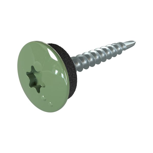 TTAP- Schrauben, 4,8 x 35 mm RAL 6011-resedagrün, a´ 100 Stück