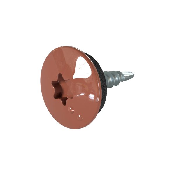 TTAP- Schrauben, 4,8 x 20 mm RAL 8004-kupferbraun, a´ 100 Stück