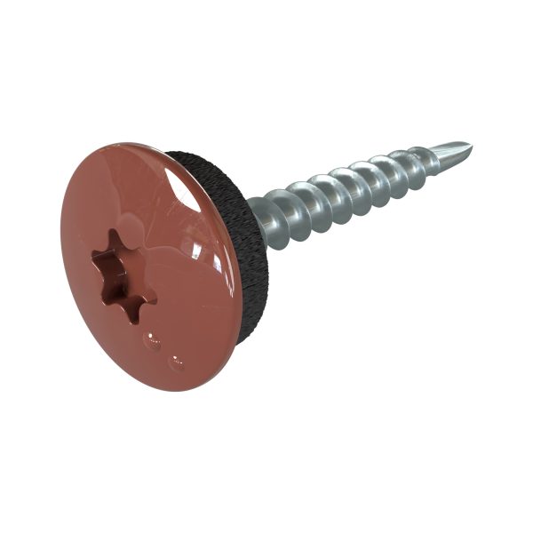TTAP- Schrauben, 4,8 x 35 mm RAL 8012-rotbraun, a´ 100 Stück
