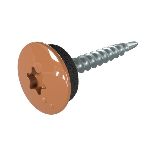 TTAP- Schrauben, 4,8 x 35 mm RAL 8023-orangebraun, a´ 100 Stück