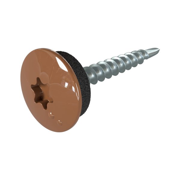 TTAP- Schrauben, 4,8 x 35 mm RAL 8024-beigebraun, a´ 100 Stück