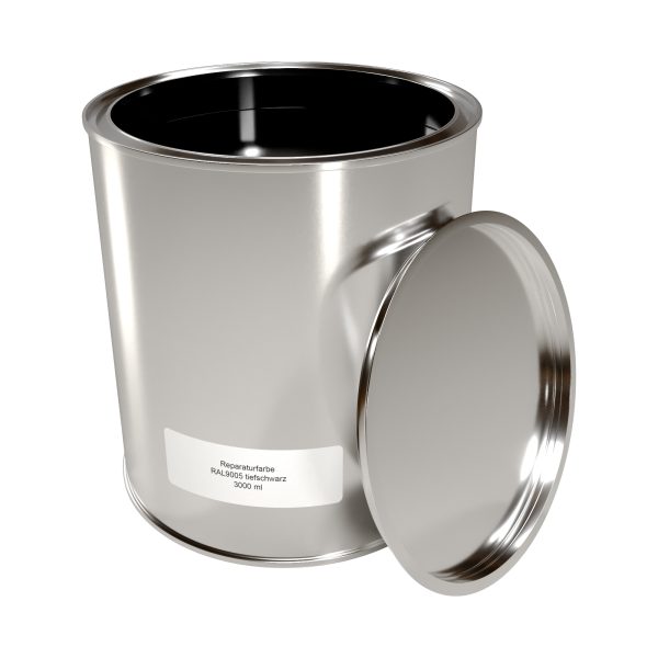 Reparaturfarbe, a´ 3,00 ltr. RAL 9005-tiefschwarz // Farbe 33-schwarz