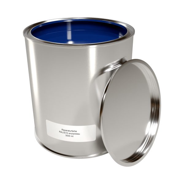 Reparaturfarbe, a´ 3,00 ltr. RAL 5010-enzianblau