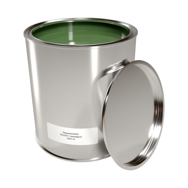 Reparaturfarbe, a´ 3,0 ltr. RAL 6011-resedagrün
